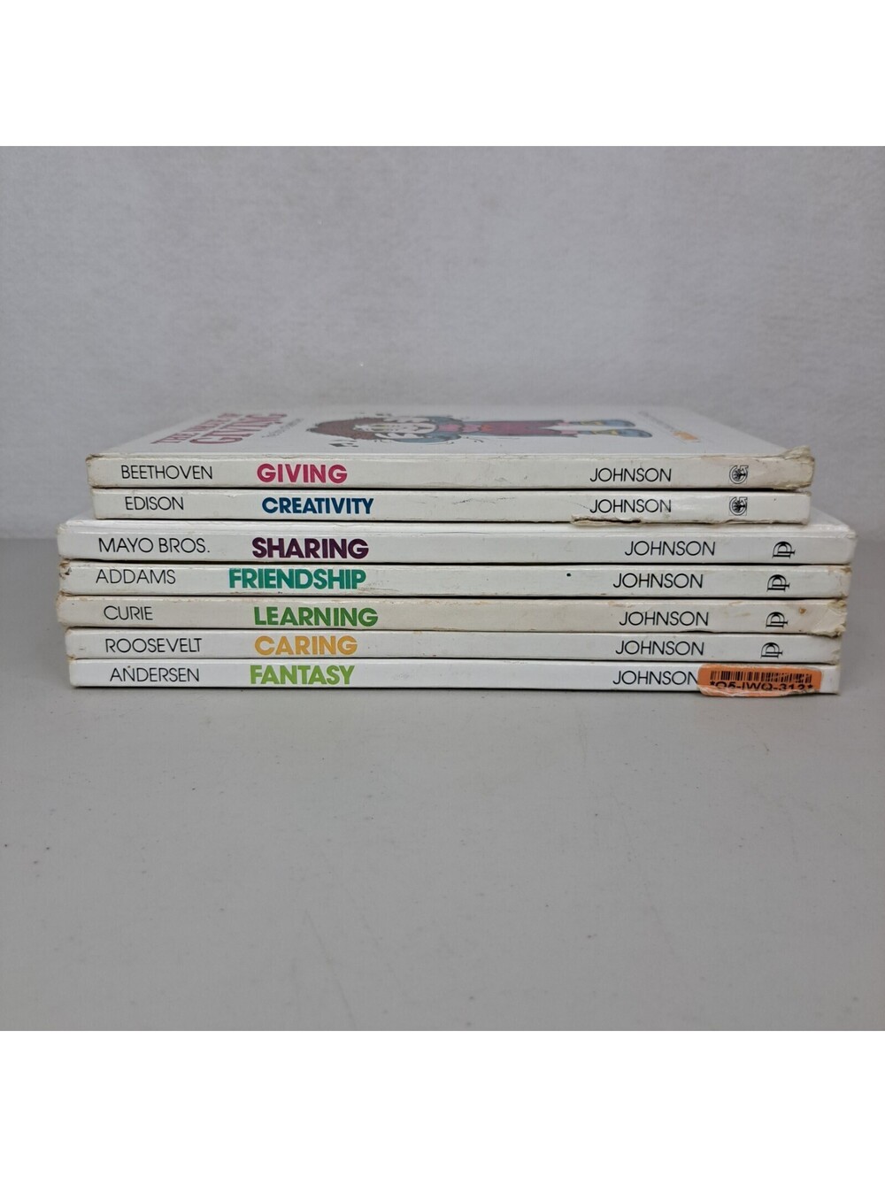 LOT OF 7 Vintage Value Tales Ann & Spencer Johnson Hardcover Books 1970s